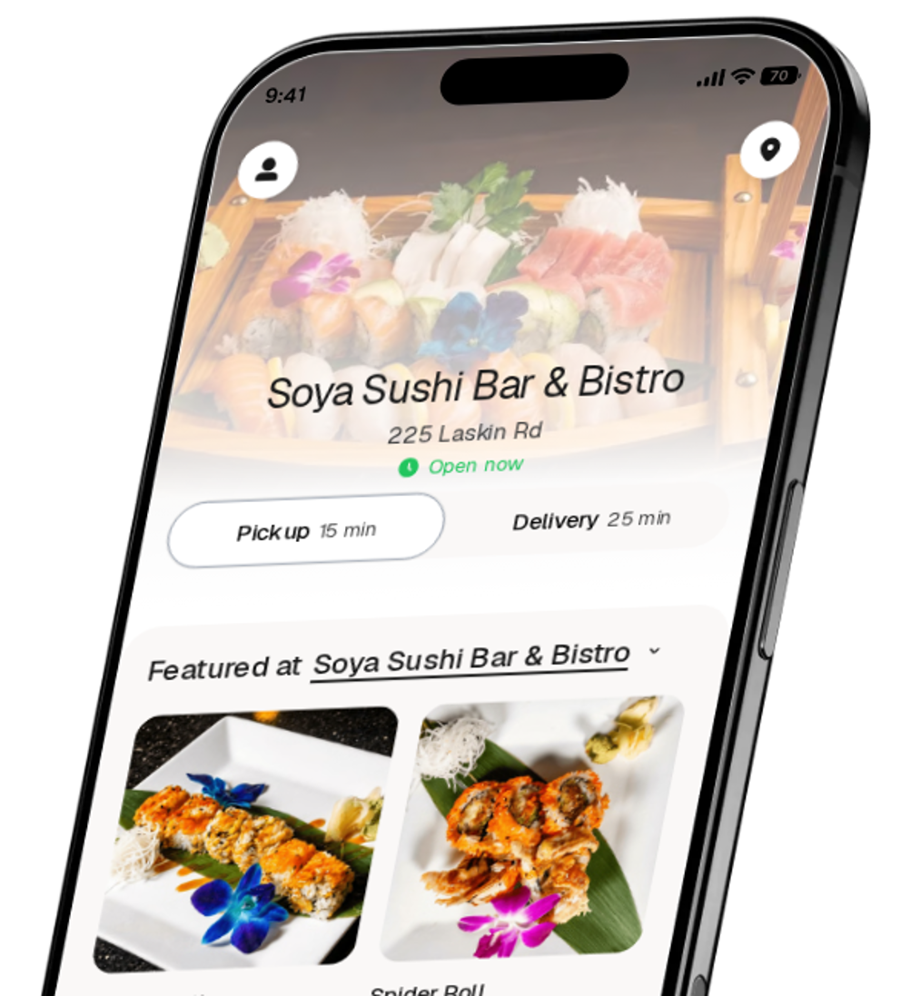 Soya Sushi Bar & Bistro app preview